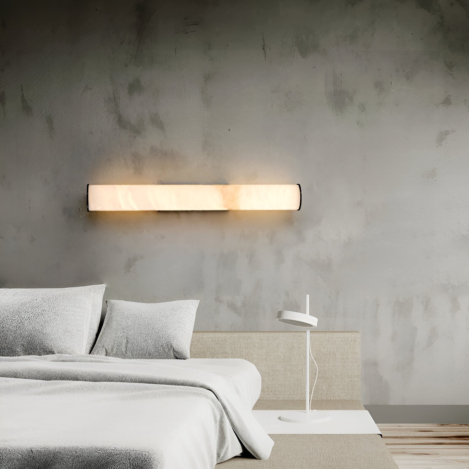 Moderne Minimalistische Spanische Marmor Kupfer Wandleuchte LED 1-Licht