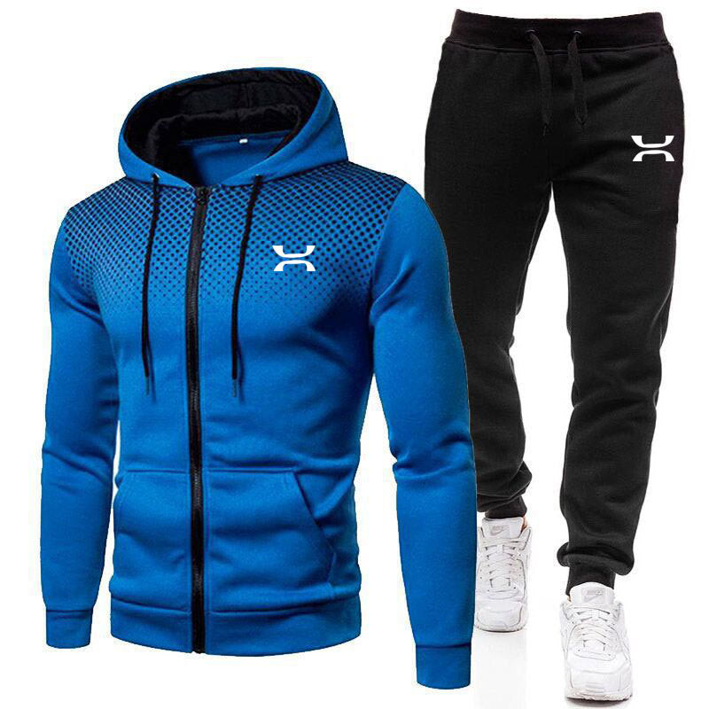 Herren Sportanzug mit atmungsaktivem Hoodie und bequemen Jogginghosen Heidi-Mode