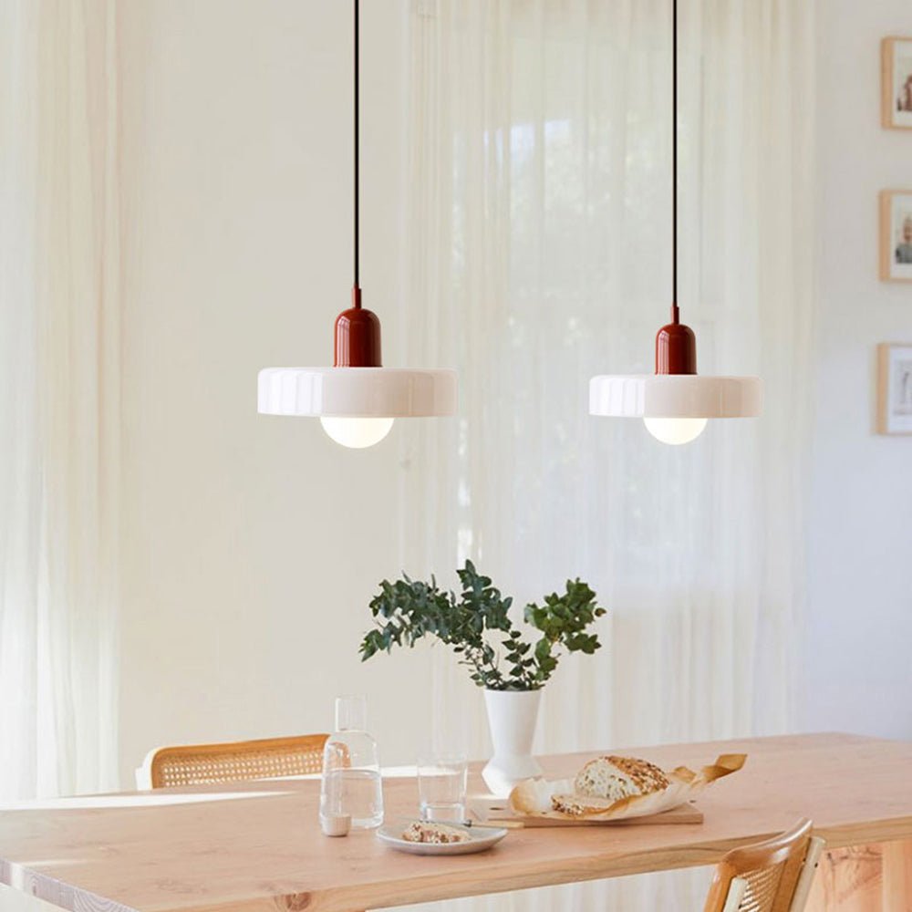 Bauhaus Bunte Glas Hängeleuchte für Moderne Innenräume