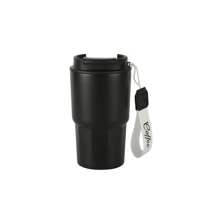 Damen Kaffeebecher mit Silikondeckel – Wiederverwendbarer Reise-Trinkbecher