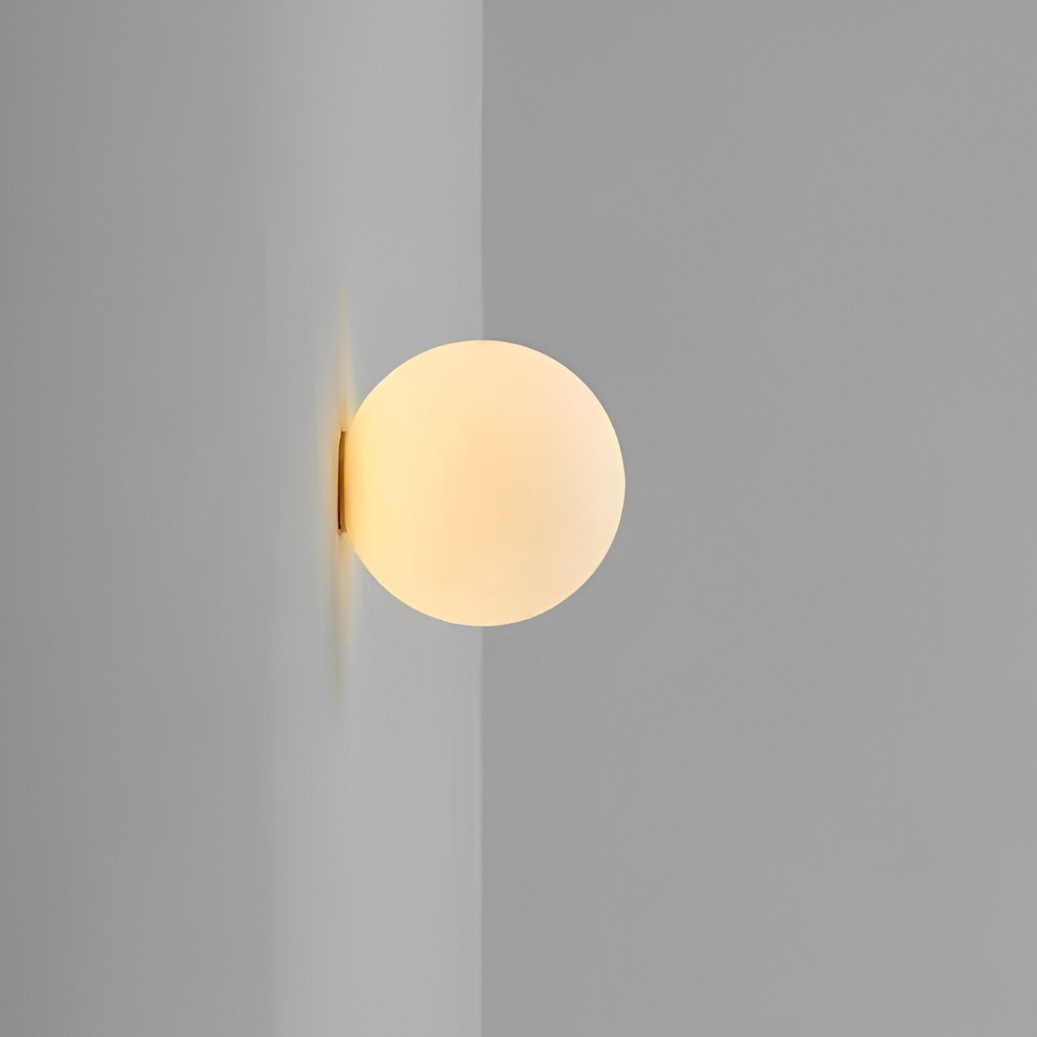 Minimalistische Runde Glas-Wandlampe LED 1-Licht