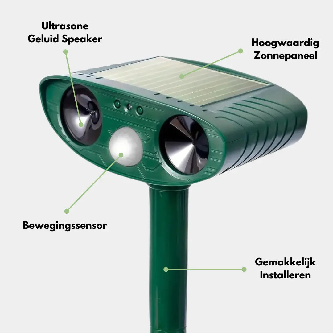 Ultraschall-Tiervertreiber mit Solarenergie