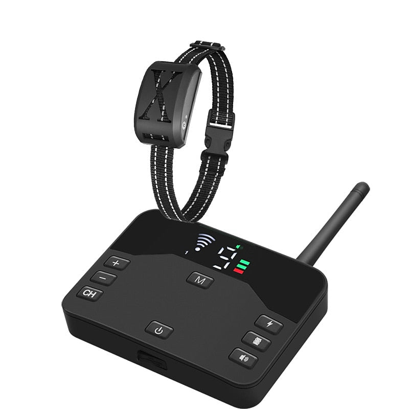 FidoFence Pro Fortgeschrittenes Drahtloses Hundezäunungssystem Mit Halsband, 9–240 Meter
