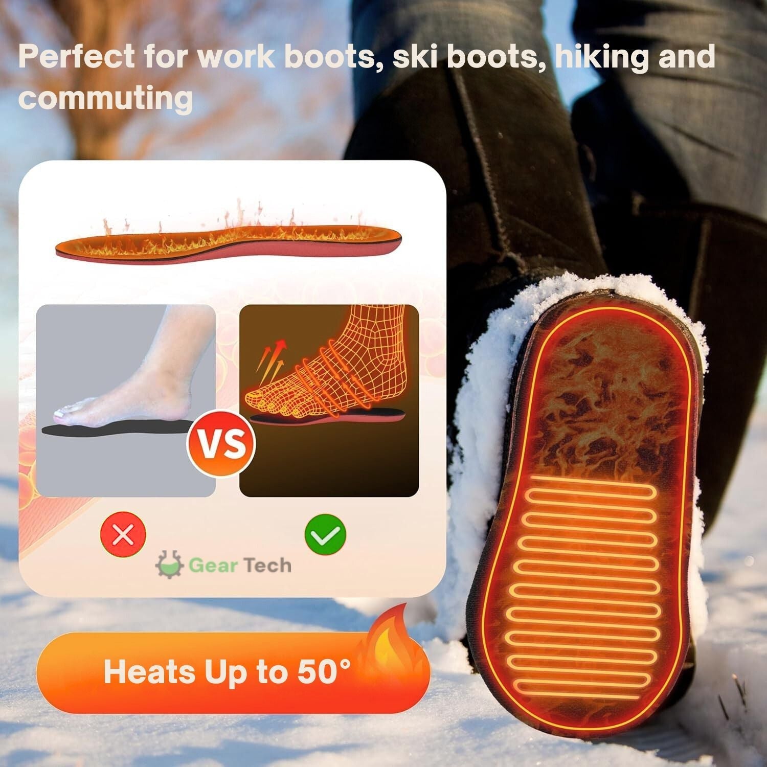 Heizsohlen UK – Beste thermische Einlegesohlen für Stiefel, Arbeitsschuhe und täglichen Winterkomfort