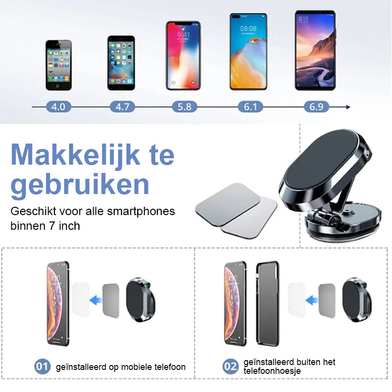 MagnetixPro Auto Halterung | Superstarker magnetischer Telefonhalter für sicheres Fahren