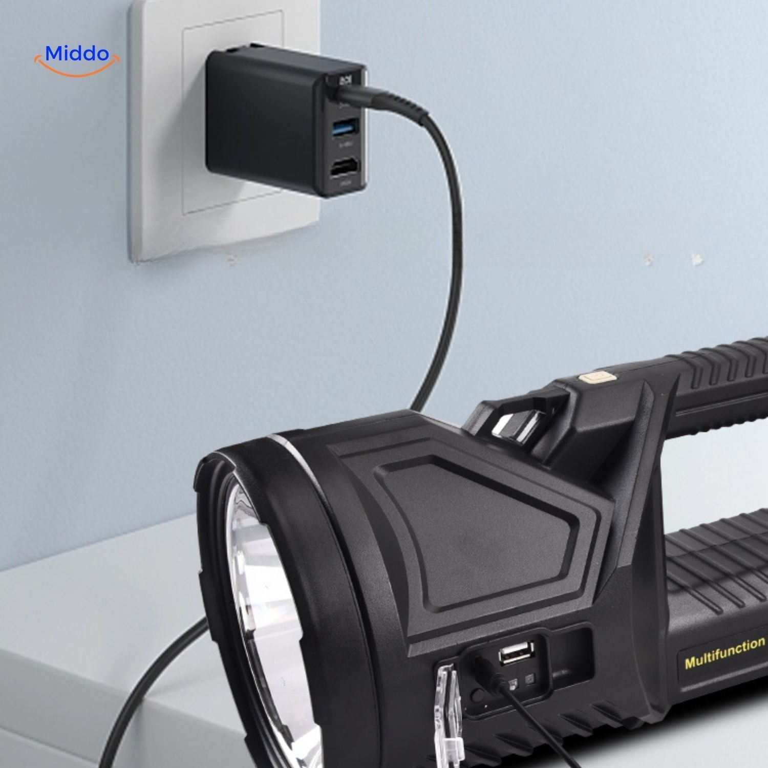LumenMax Ultra-Lampe | Extrem hell • 6000mAh • 500m Reichweite
