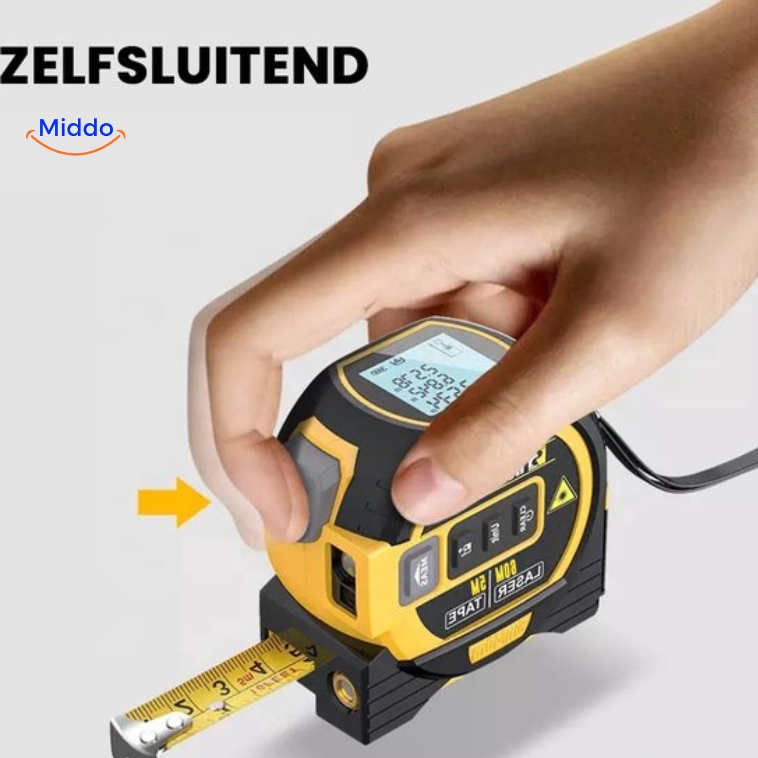 LaserPro Maßband 3-in-1 | Präzises digitales Lasermaßband mit 40 oder 60m Reichweite