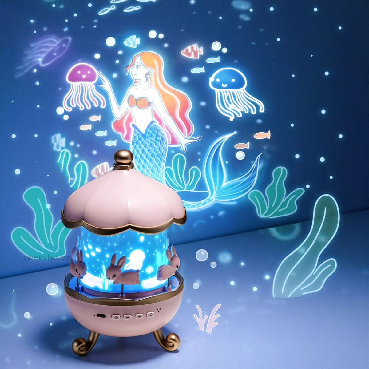 StarryTunes Musikdose Projektorlampe | Eine magische Mischung aus Licht und Melodie