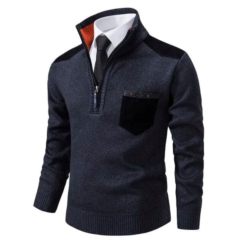 Herbstlicher Luxus Kaschmir Herrenpullover - Archer