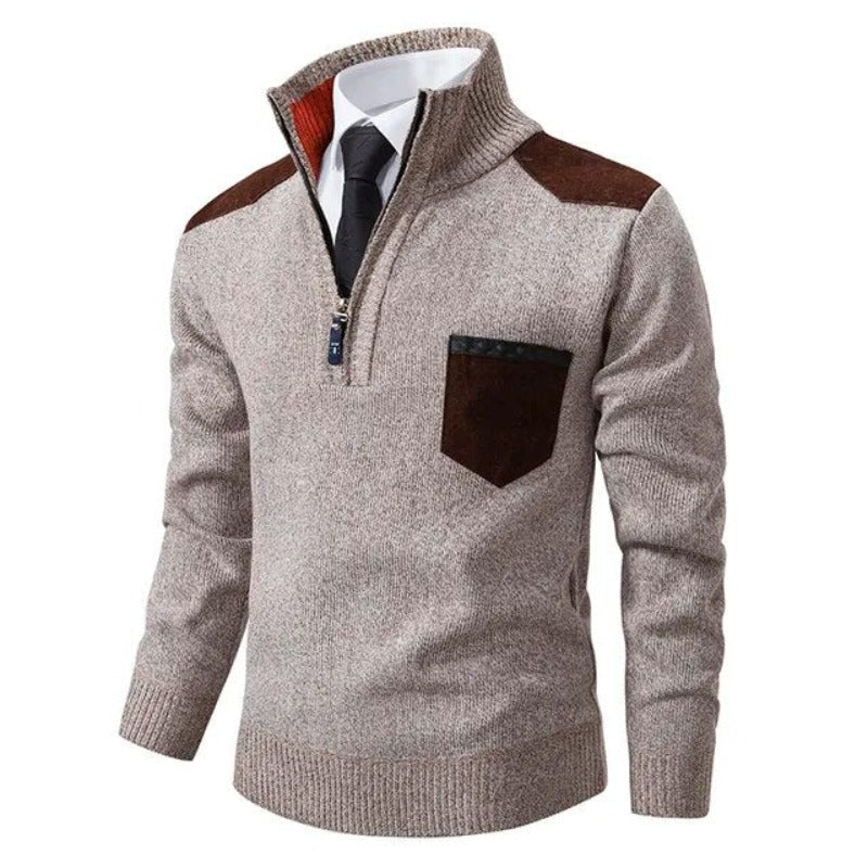 Herbstlicher Luxus Kaschmir Herrenpullover - Archer