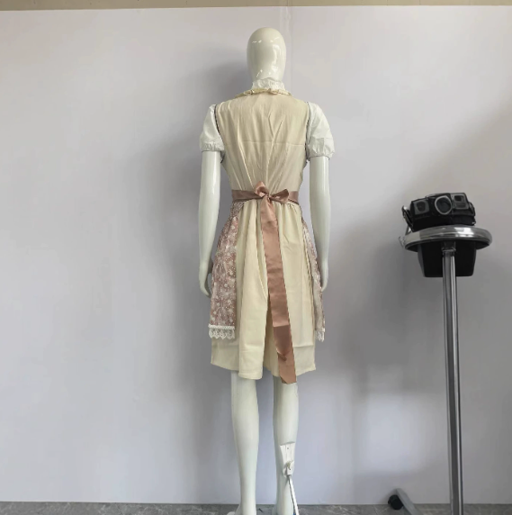 Alpenbloes Dirndl Kleid für Damen mit Schürze und Bluse – Traditionelles und Elegantes Design