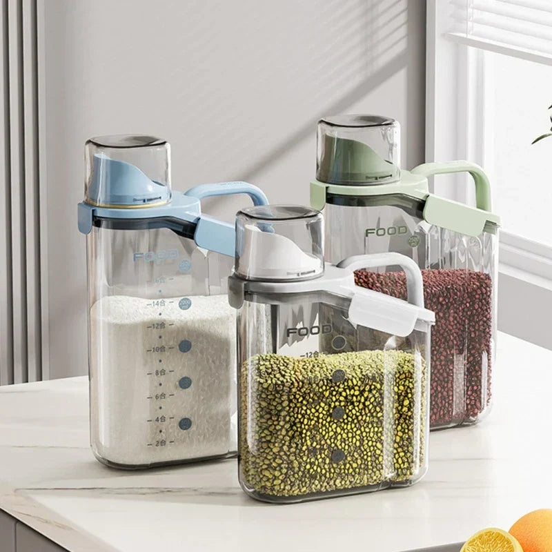 FreshSeal Pro | Transparenter lebensmittelechter Getreidelagerdispenser