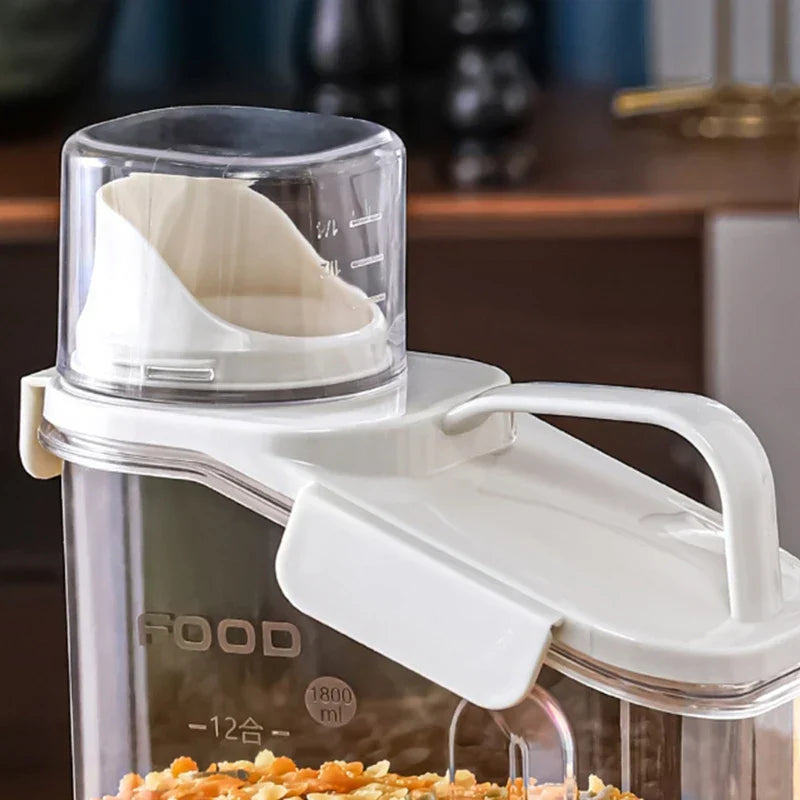 FreshSeal Pro | Transparenter lebensmittelechter Getreidelagerdispenser