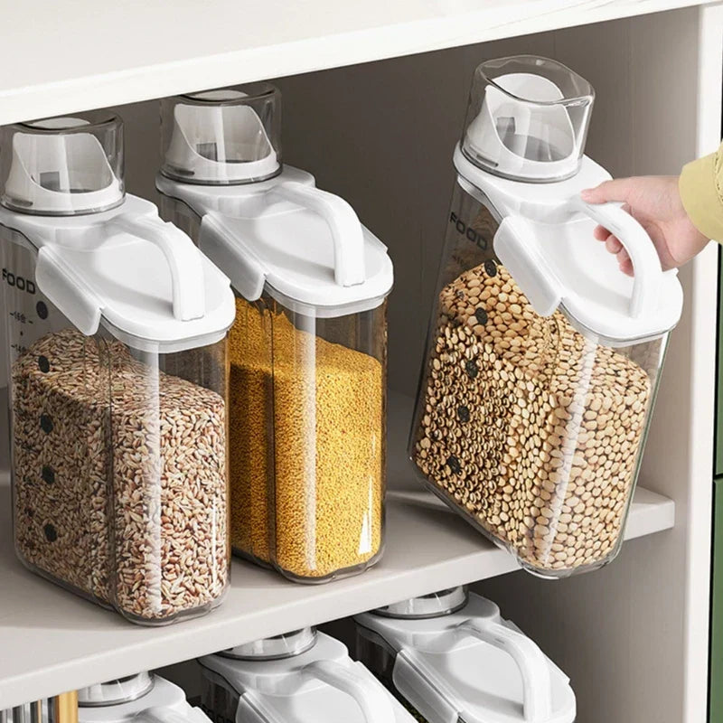 FreshSeal Pro | Transparenter lebensmittelechter Getreidelagerdispenser