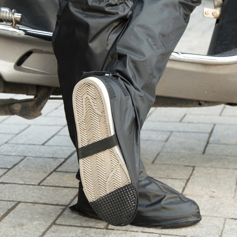 RainGuard Hose mit Schuhüberzügen – Wasserabweisend und Verstellbare Passform