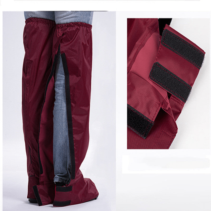 RainGuard Hose mit Schuhüberzügen – Wasserabweisend und Verstellbare Passform