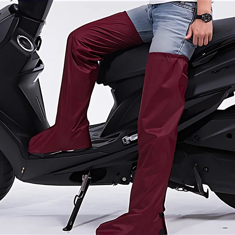 RainGuard Hose mit Schuhüberzügen – Wasserabweisend und Verstellbare Passform