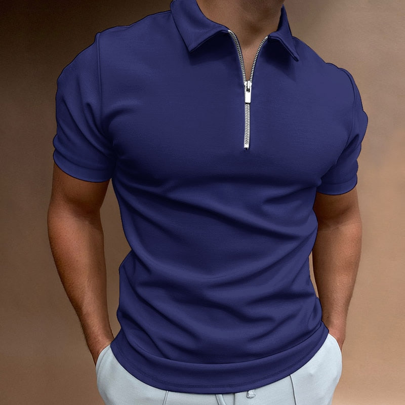 HugoStyle Herrenpolo mit Reißverschluss | Elegantes Design für einen modernen Look