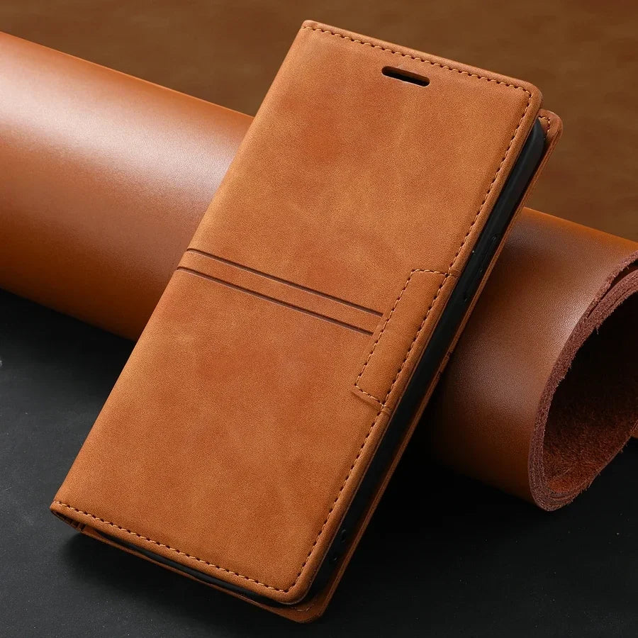 Sandsberg Leder Flipcase-Brieftasche für Google Pixel