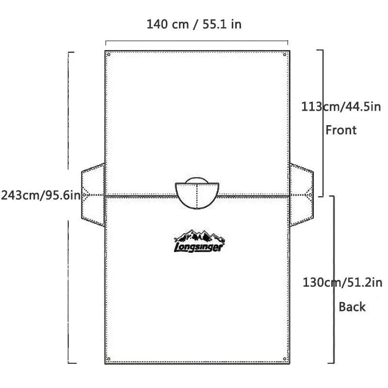 3-in-1 Tragbarer Wasserdichter Regenmantel - Verstellbar, Leicht und Wiederverwendbar für Männer und Frauen, Ideal für Wandern, Jagen und Klettern