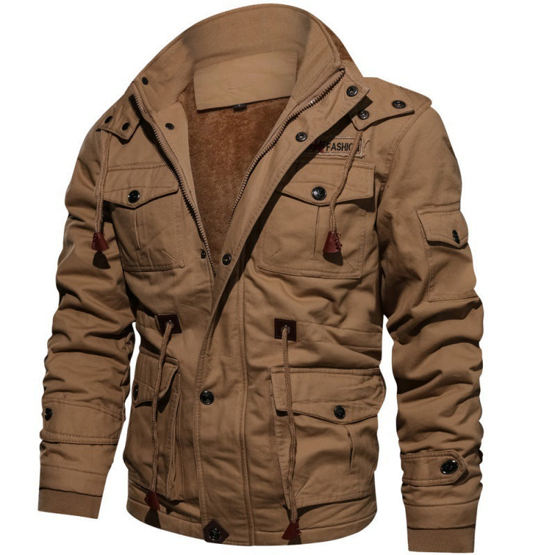 Herren Fleece Winterjacke – Wasserdichte Stilvolle Jacke mit Modernem Schnitt