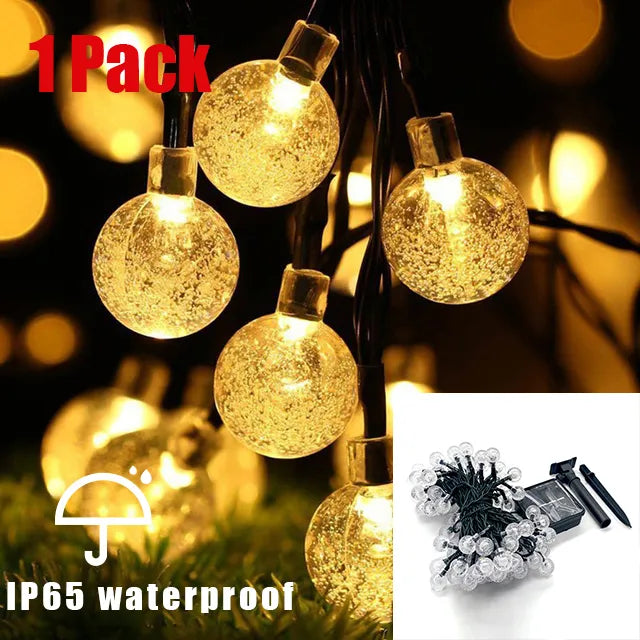 100 LED Solar Lichterkette Außen - Wasserdicht