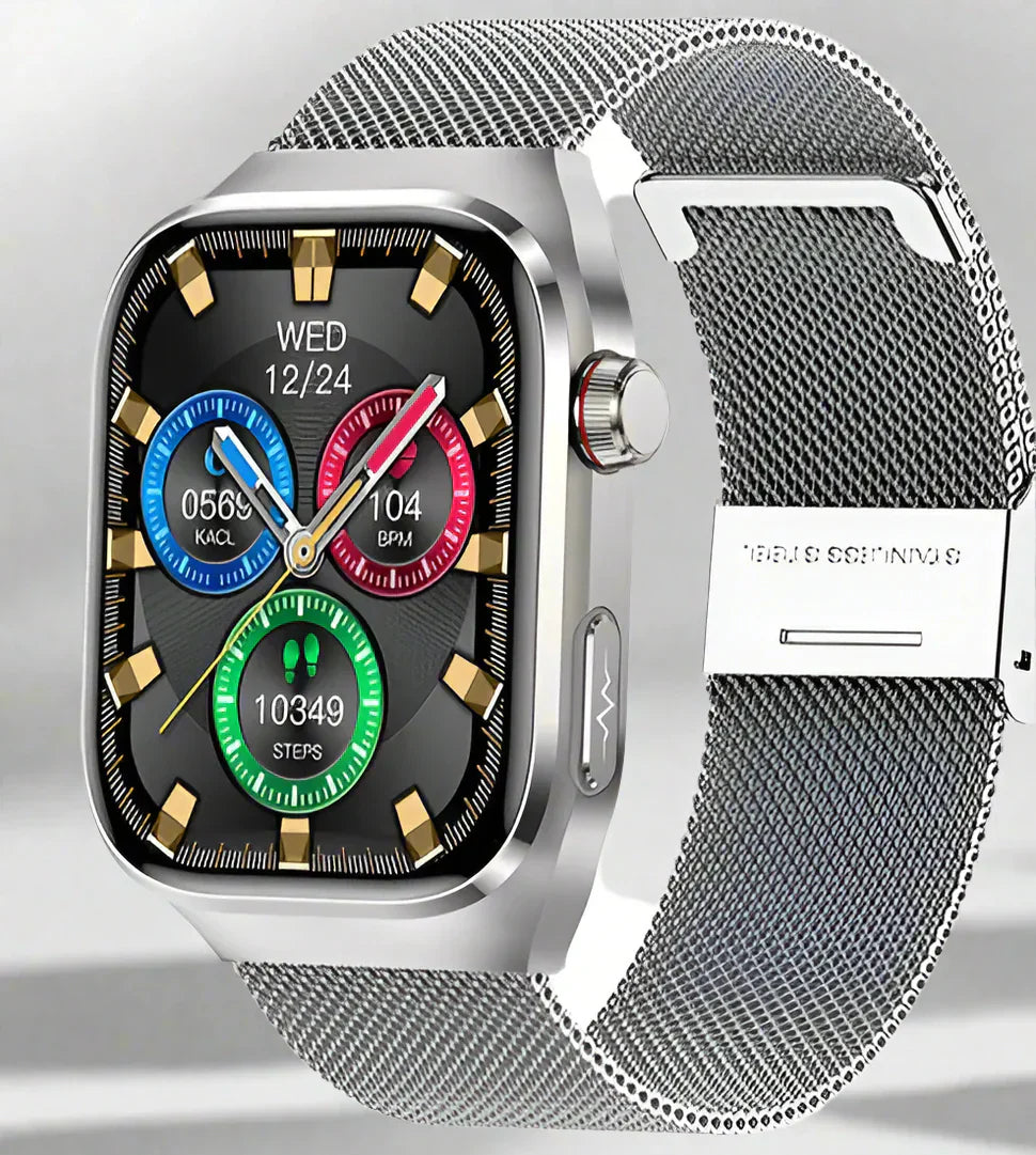 Maxwell Health Smartwatch – Blutzucker, Harnsäure, EKG+PPG und Bluetooth-Anruf