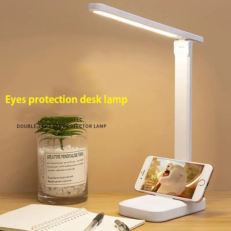 4800mAh Wiederaufladbare LED-Schreibtischlampe USB Touch dimmbar faltbar augenfreundliche Leselampe