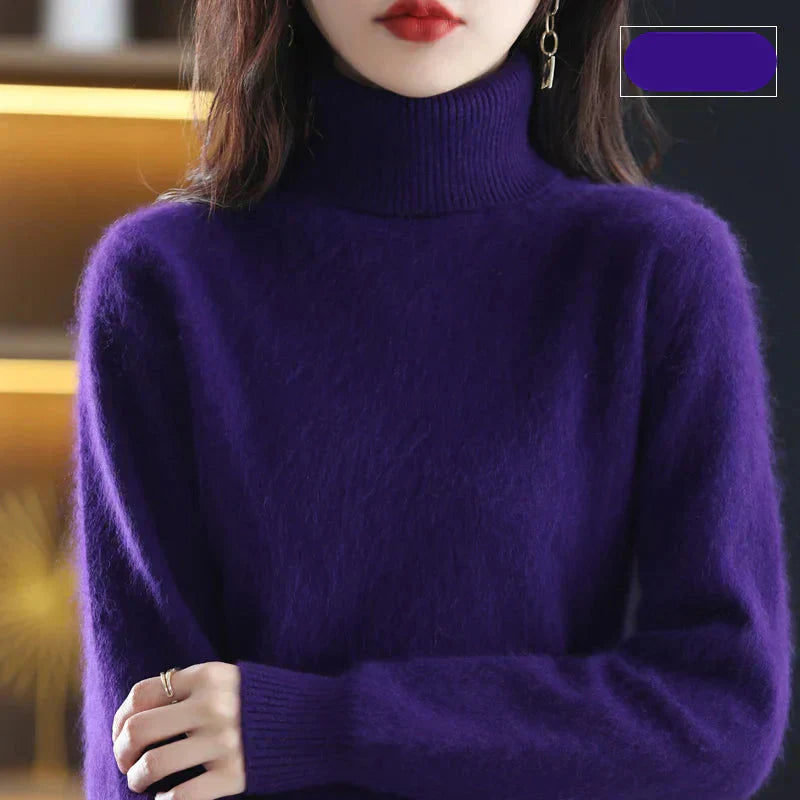 Nyorelle Kaschmir Hochkragenpullover für Herbst und Winter