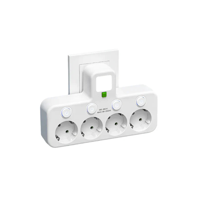 VOLTRIQ ProLine Steckdose mit mehreren Anschlüssen, USB Type-C und Überspannungsschutz