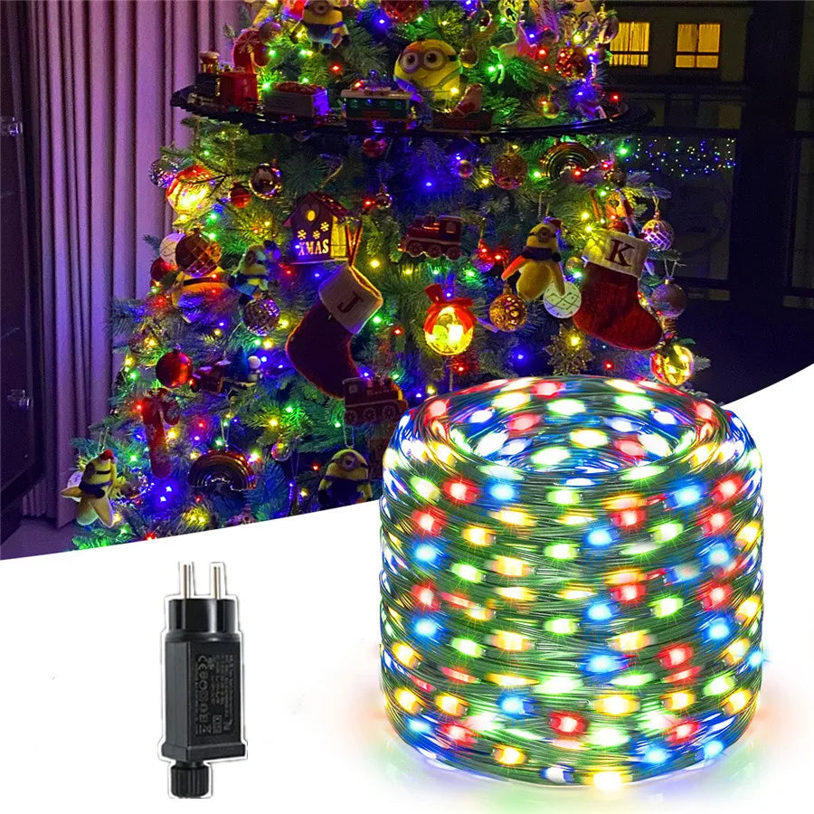 Wasserdichte LED Weihnachtsbeleuchtung für Außen – Lichterkette für Garten & Terrasse