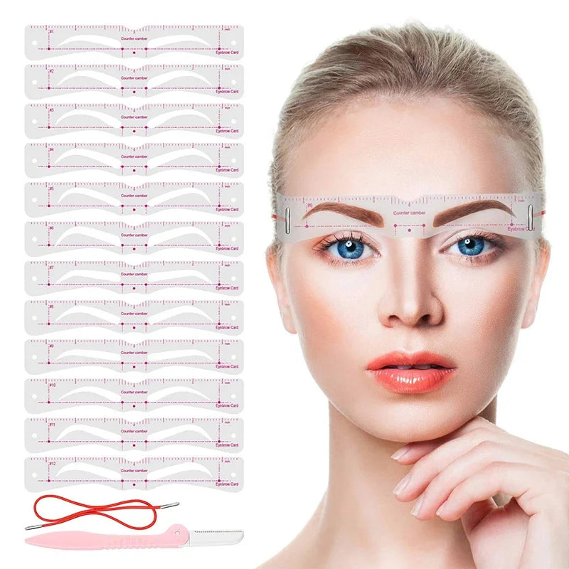 LuxeArch Brow Master Schablonen-Kit | Mühelose Präzision für perfekte Augenbrauenformgebung