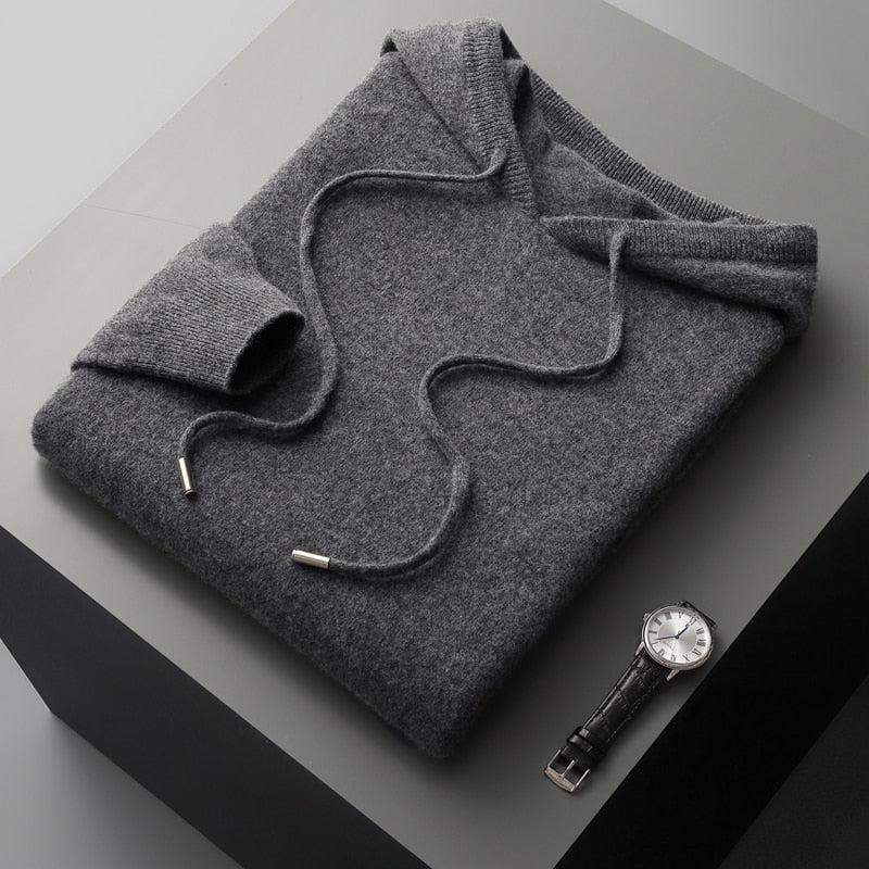Merino-Woll-Hoodie für Herren