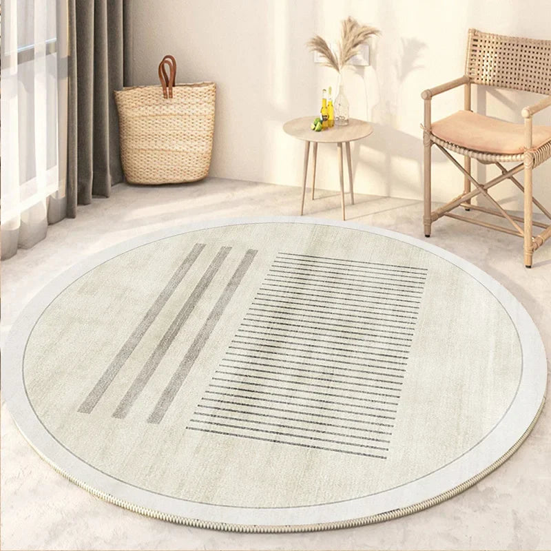 Thyn - Japanischer Stil Rundwaschbarer Teppich für das Wohnzimmer