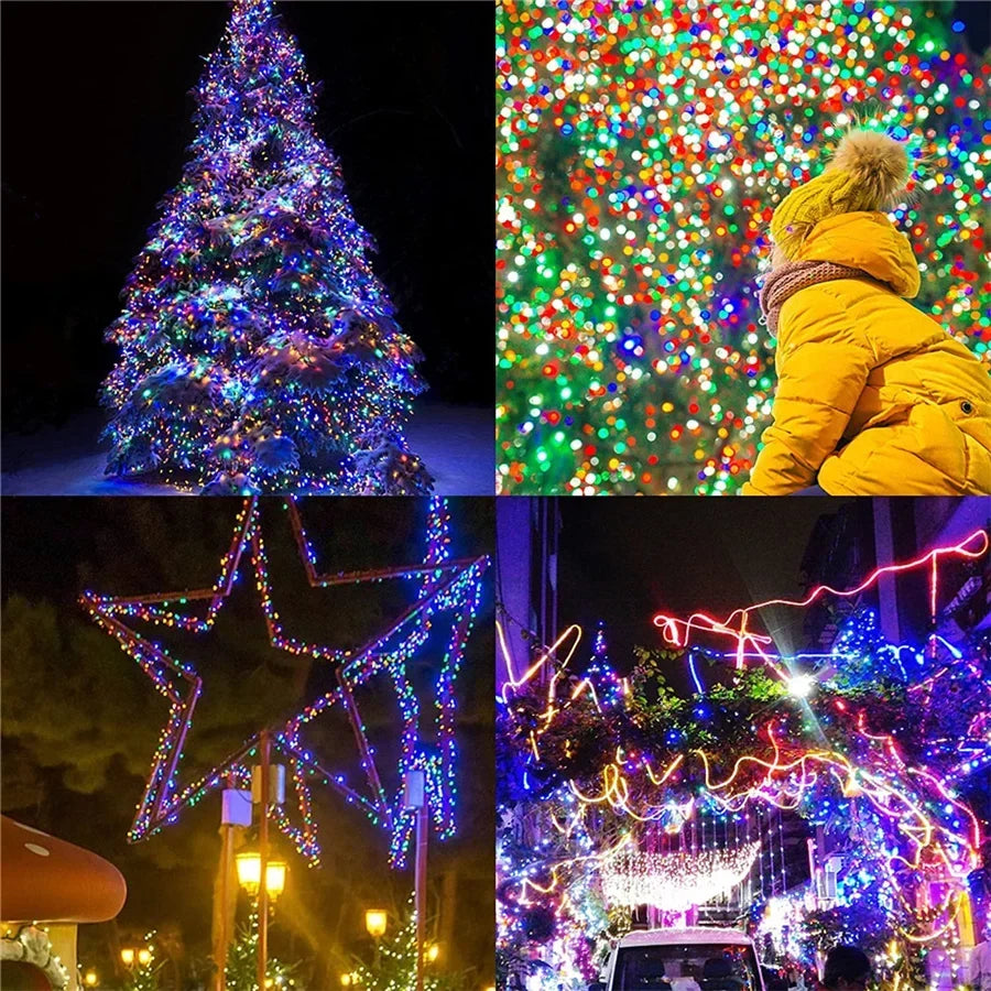 Wasserdichte LED Weihnachtsbeleuchtung für Außen – Lichterkette für Garten & Terrasse