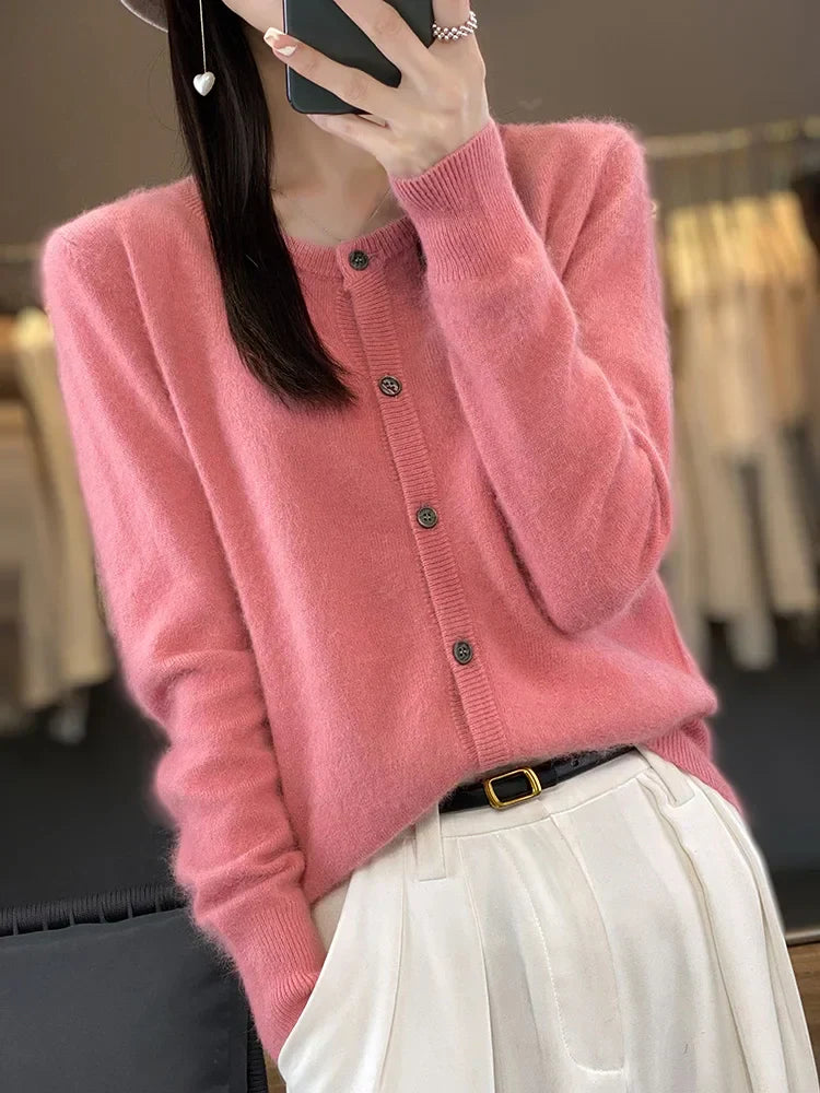 Aurea Kaschmir Cardigan Pullover für kaltes Wetter