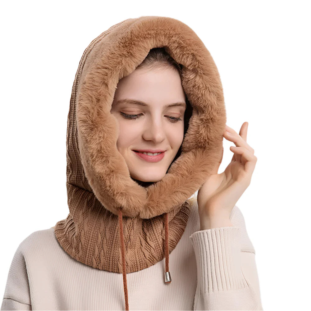 LuxéCuddle Scoodie | Schal, Mütze und Kapuze in einer stilvollen Lösung