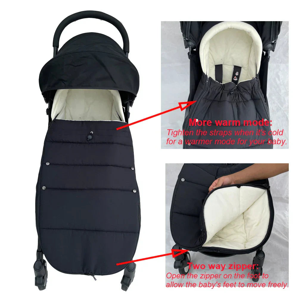 SnuggleRide - Warme Fußsack für den Kinderwagen