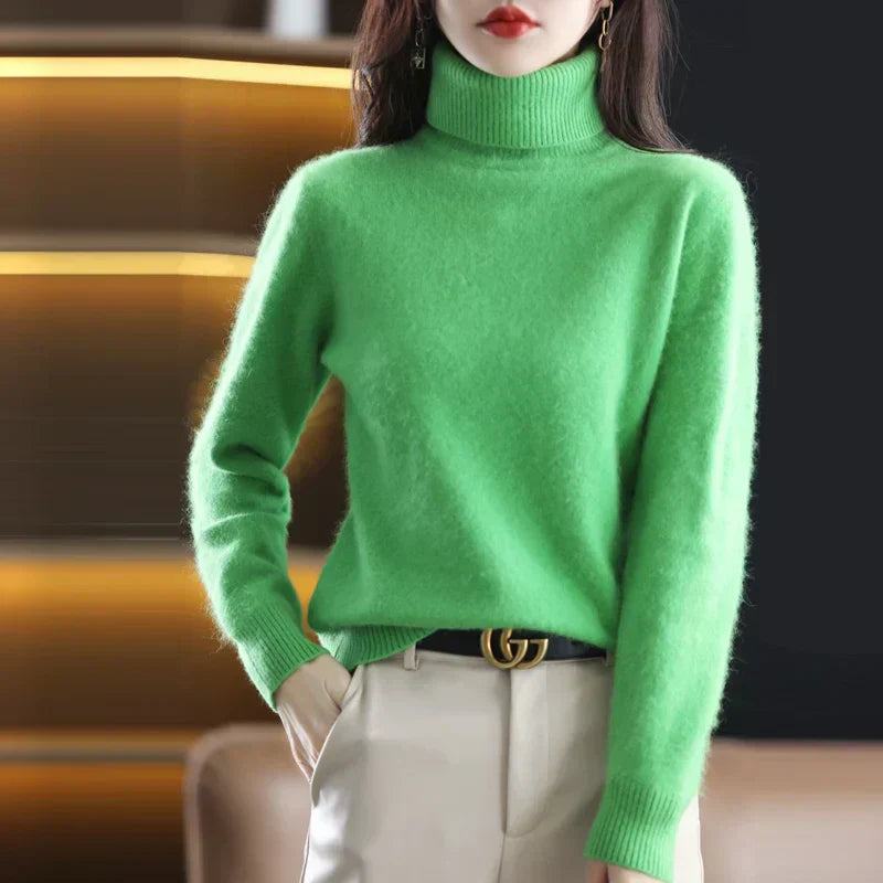 Nyorelle Kaschmir Hochkragenpullover für Herbst und Winter