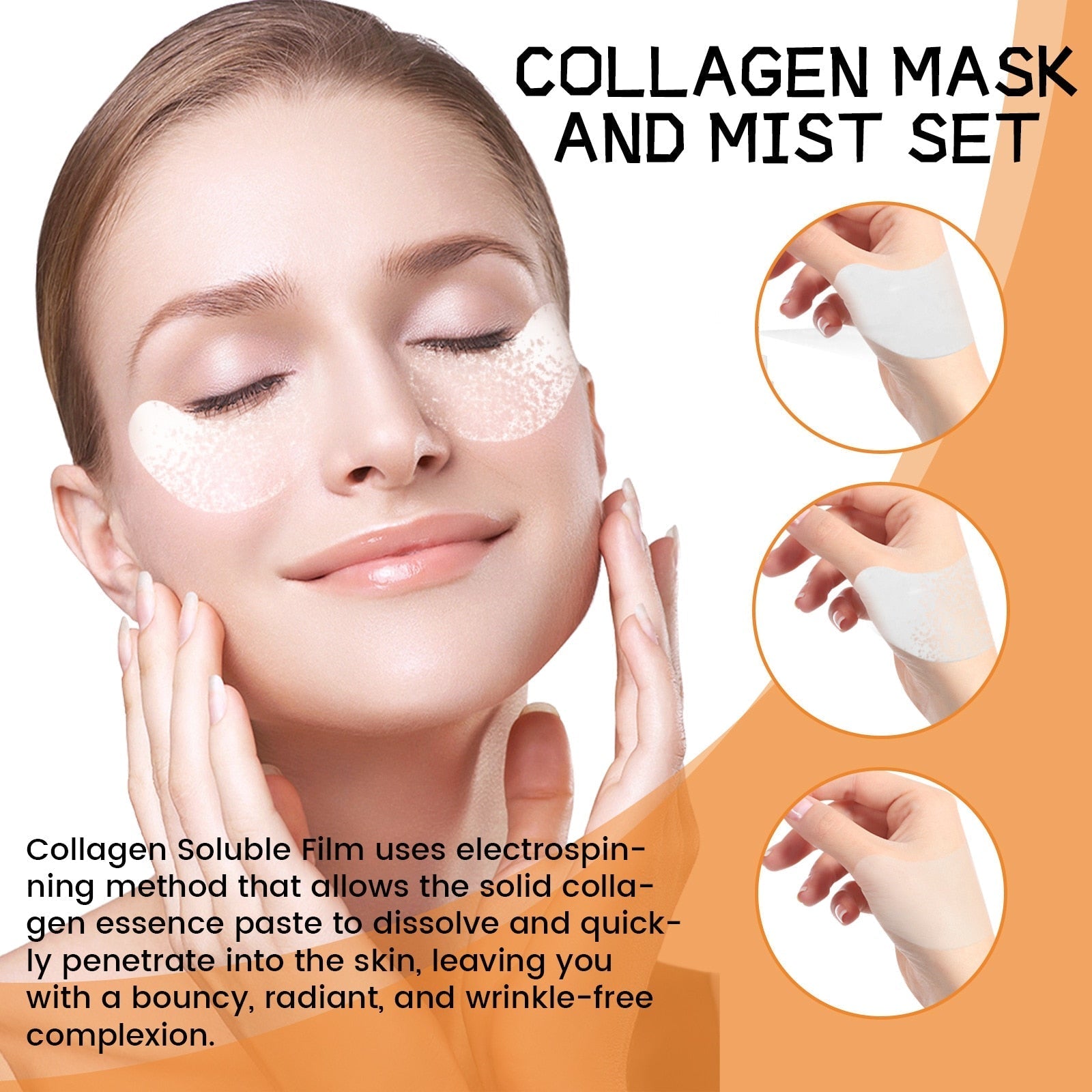 10Stk Kollagen Film Maske