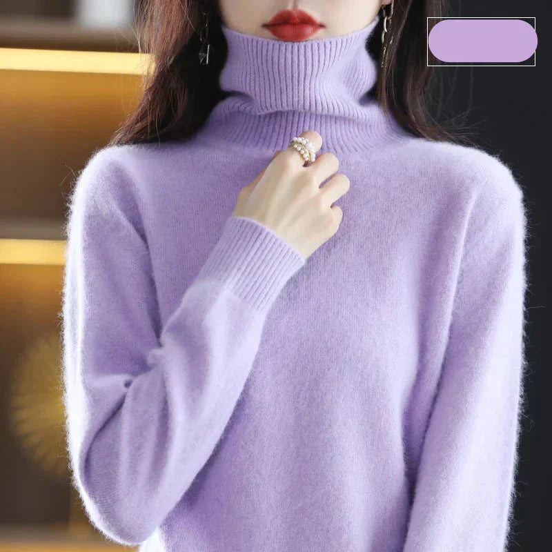 Nyorelle Kaschmir Hochkragenpullover für Herbst und Winter