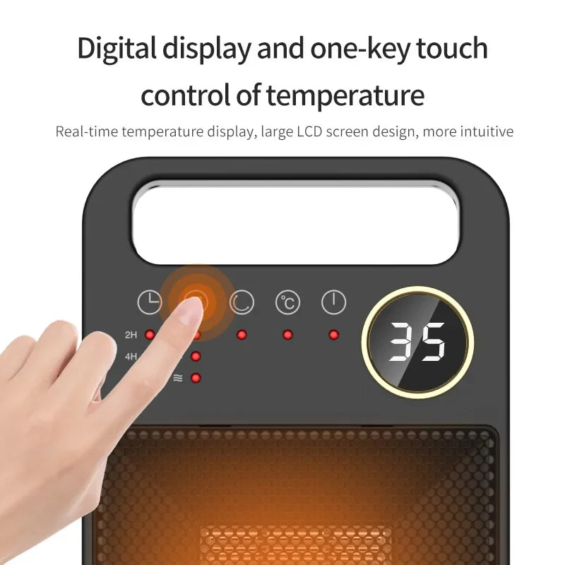 2000W Elektrische Heizung mit Fernbedienung und Touchscreen