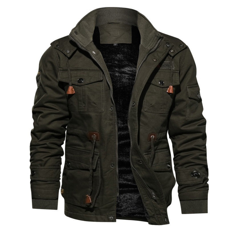 Herren Fleece Winterjacke – Wasserdichte Stilvolle Jacke mit Modernem Schnitt