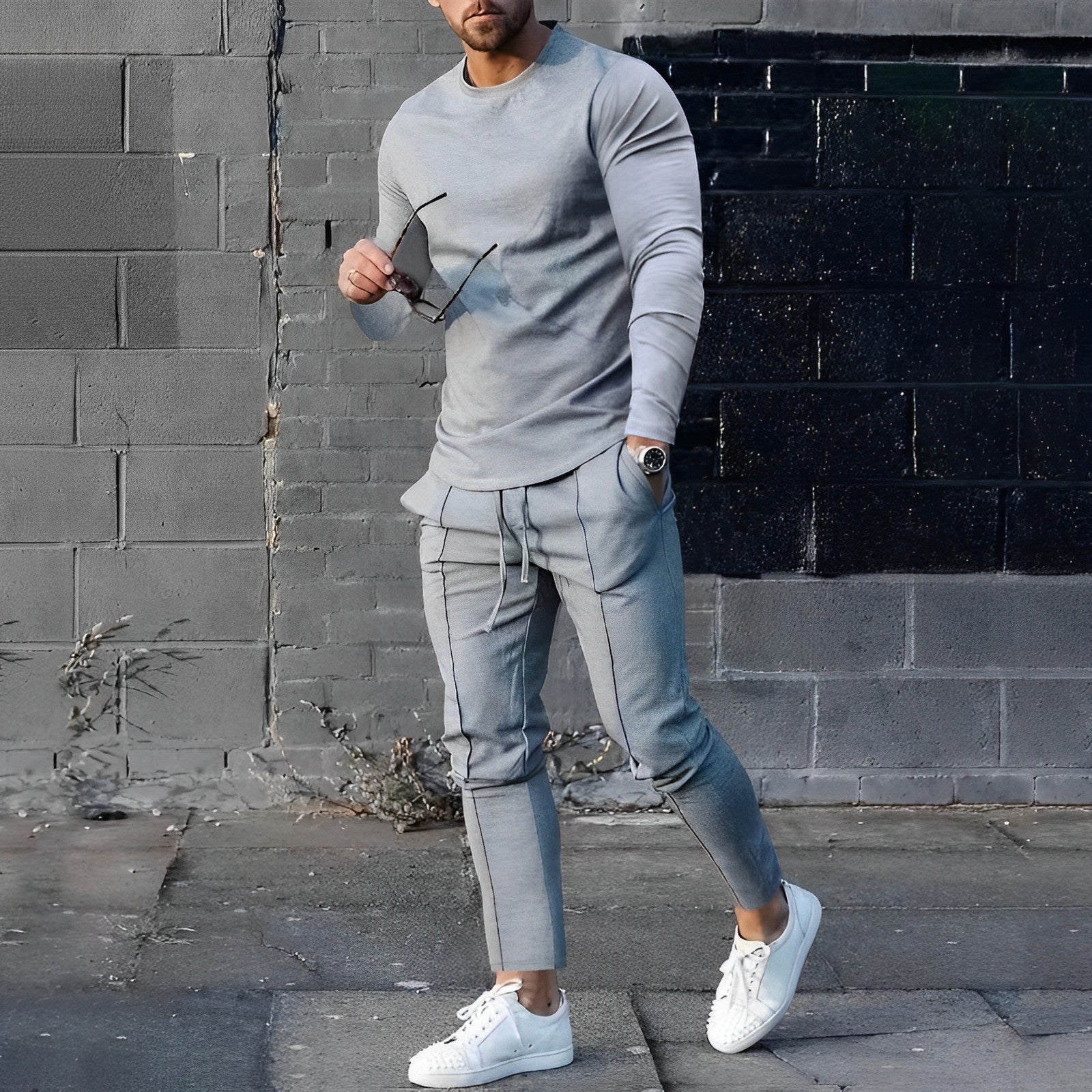 Bequeme Herren Trainingsset – Leichte und Stilvolle Outfit für den Herbst