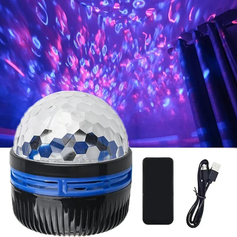 Polariva Nordlichtprojektor mit Musik-Synchronisation und Fernbedienung für RGB-Stimmungsbeleuchtung