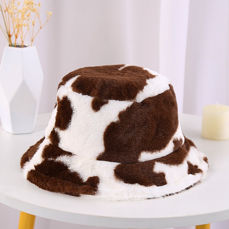 Samtweiche Wintermütze Luxusplüsch – Warmer Unisex Bucket Hat für kalte Tage
