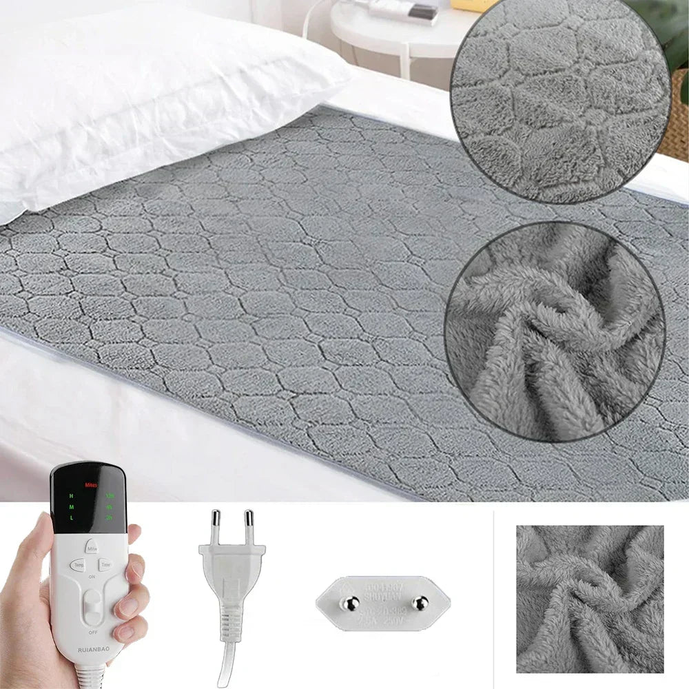 Elektrische Wärmedecke Doppel-Lag – Heizdecke für Bett & Sofa