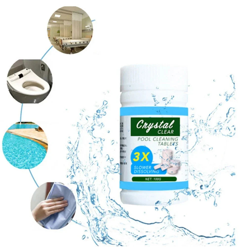 WhirlPool Tabletten | Lassen Sie das Wasser in kürzester Zeit wieder strahlen | 100 Stück