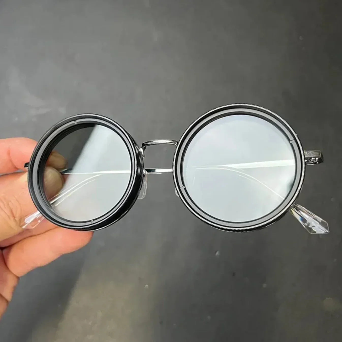 ShadowSunglasses | Sonnenbrillen mit Schwarzen Gläsern Stilvoller UV-Schutz Mode