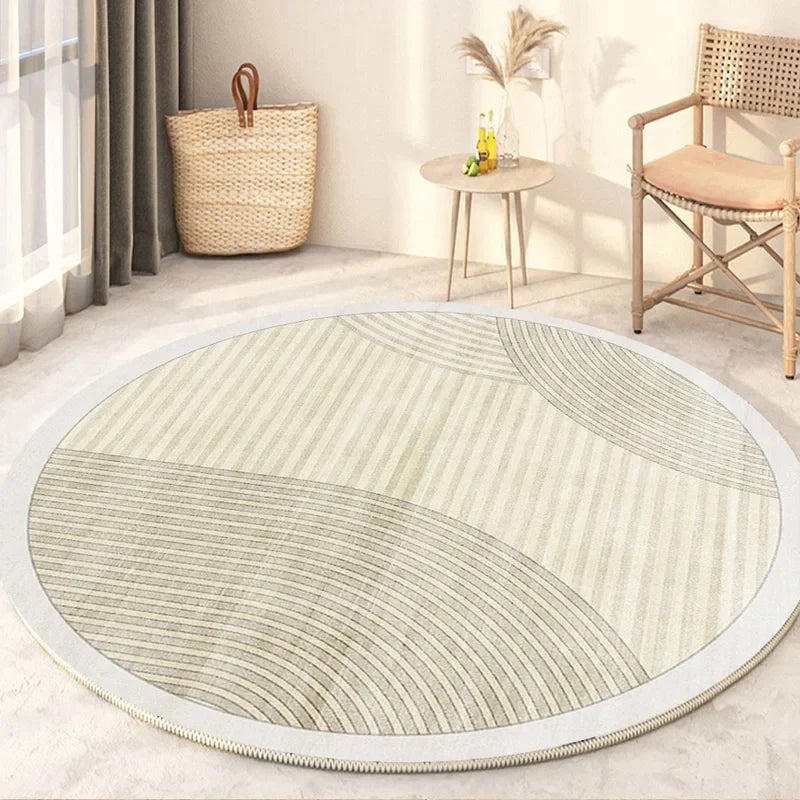 Thyn - Japanischer Stil Rundwaschbarer Teppich für das Wohnzimmer